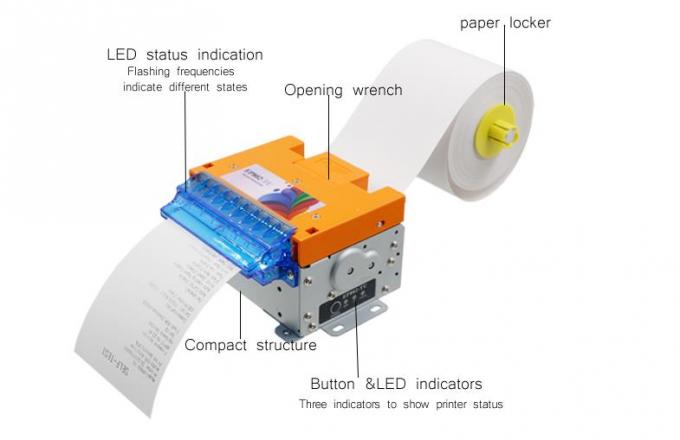 Легкая бумажная голова механизма РОХМ термального принтера загрузки с интерфейсом УСБ/РС232